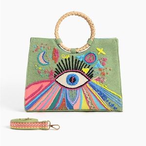 America & Beyond Groovy Evil Eye Tote
